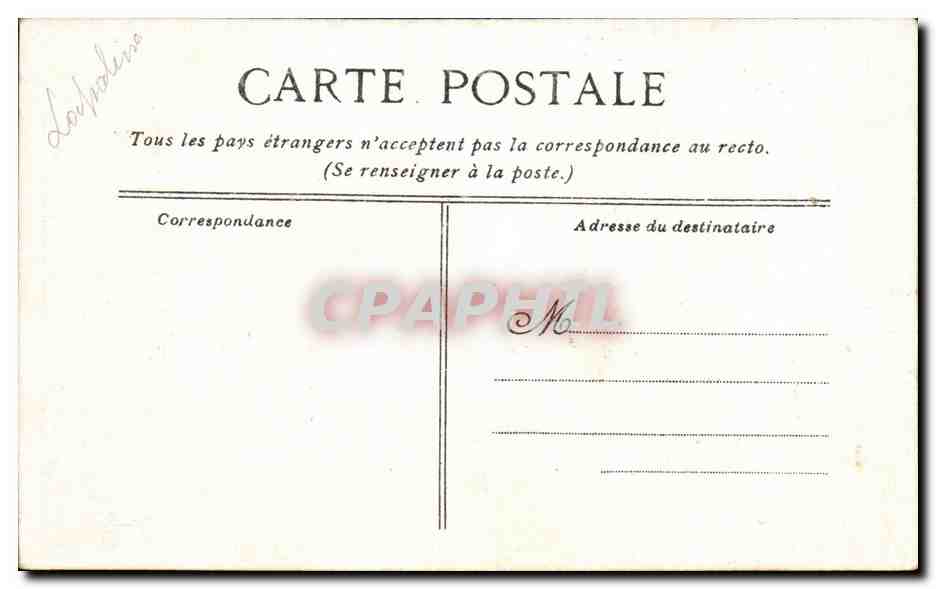 Vichy CPA Le pont sur l'Allier — Verso