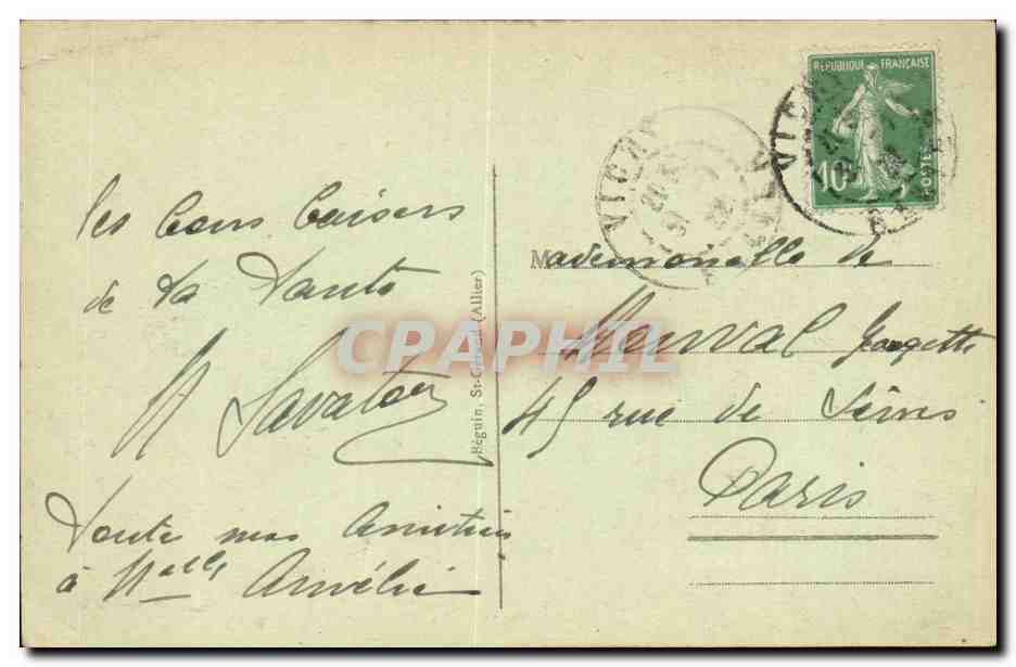 Vichy CPA le parc — Verso