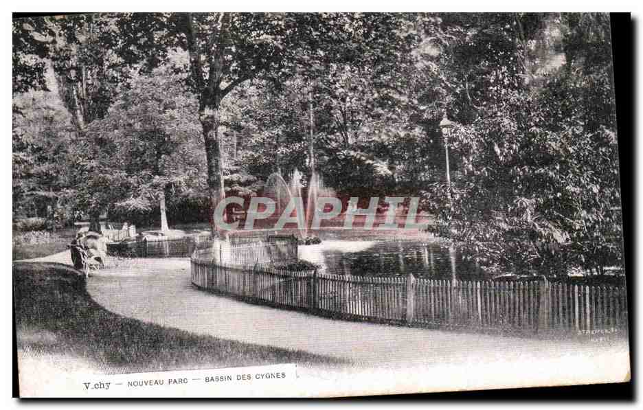 Vichy CPA Bassin des cygnes