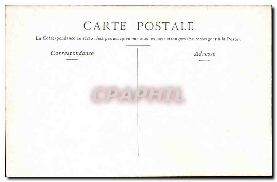 Vichy CPA SAlle des fetes du casino — Rückseite