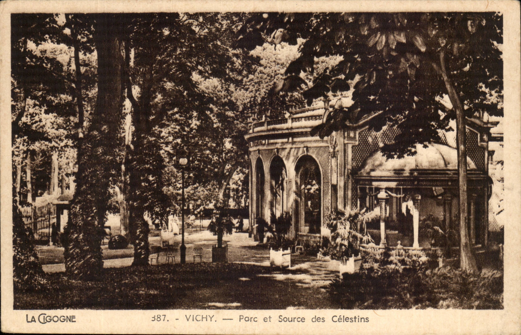 Vichy CPA Parc et source des celestins