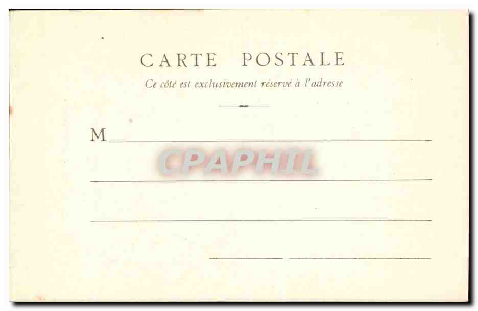 Moulins CPA La cathedrale — Verso