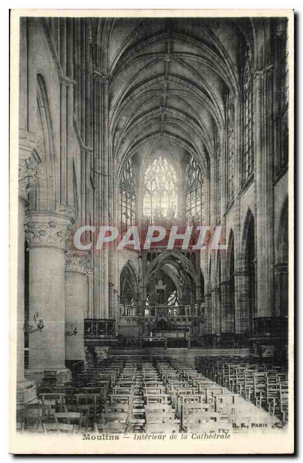 Moulins CPA Interieur de la cathedrale