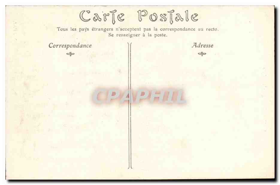 Moulins CPA La cathedrale — Verso