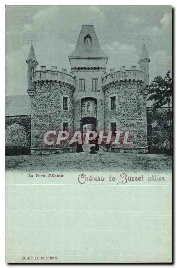 The Entrance Gate — Busset Castle, Allier — R. & J. D. 19189 bnh