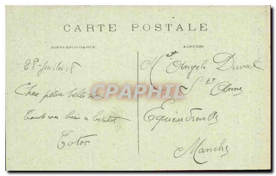 Moulin — Monument des Combattants de 1870 — Edit. Mathieu — Verso