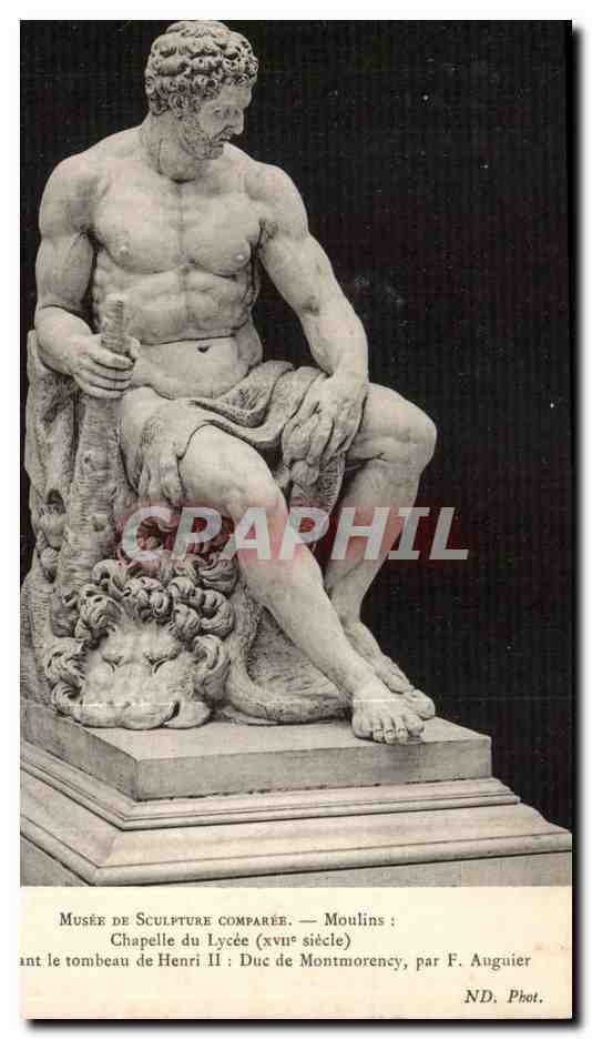 CPA Musee de sculpture comparee Chapelle du lycee Statue decorant le tombeau de Henri II Duc de Montmorency par Auguier