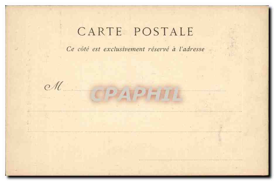 Vichy CPA le parc la statue source par Carrier Bellevue — Verso