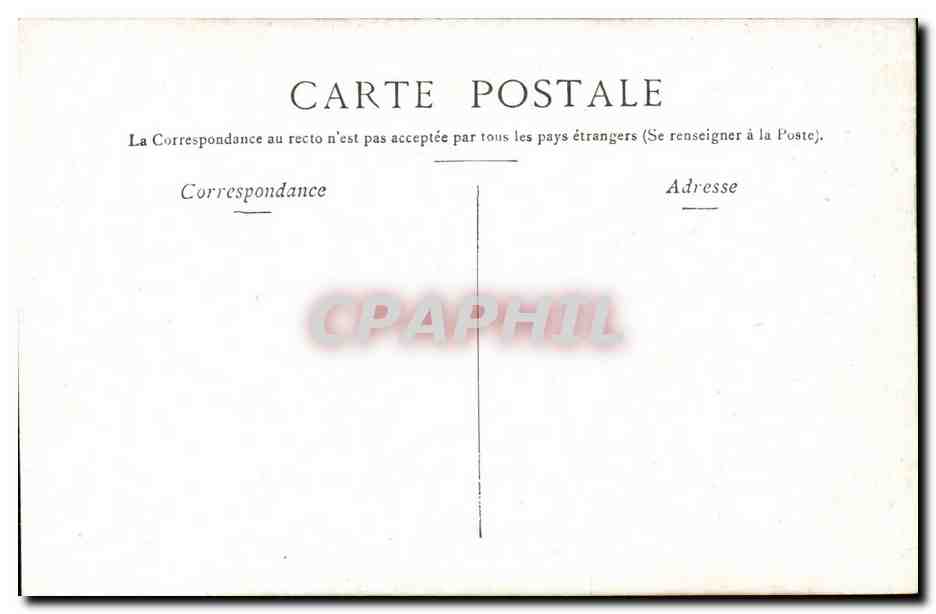 Vichy CPA Rue porte France et vieille tour — Rückseite