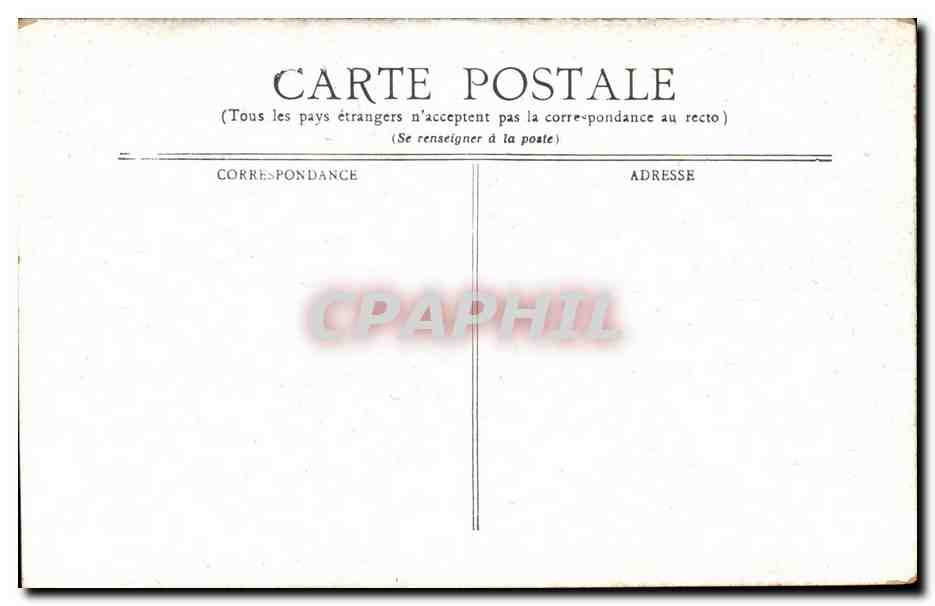 Vichy CPA Eglise Saint Louis — Verso