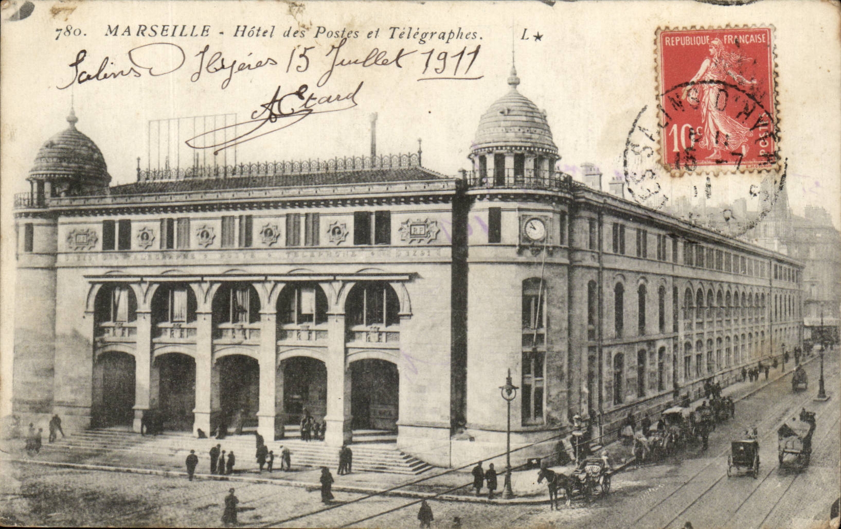 Marseille CPA Hotel des Postes et TElegraphes