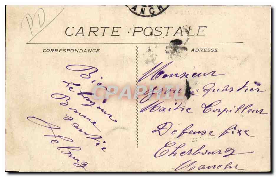 MARSEILLE - Rue de la République — vista urbana con tranvía — editor L.★, n°70 — Reverso