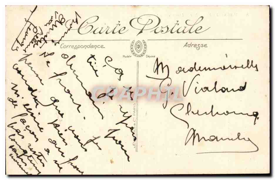 Marseille CPA Notre DAme de la Garde — Verso