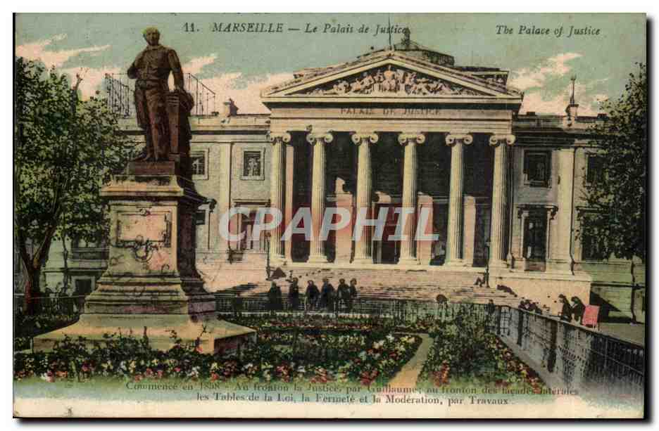 Marseille CPA Le palais de Justice