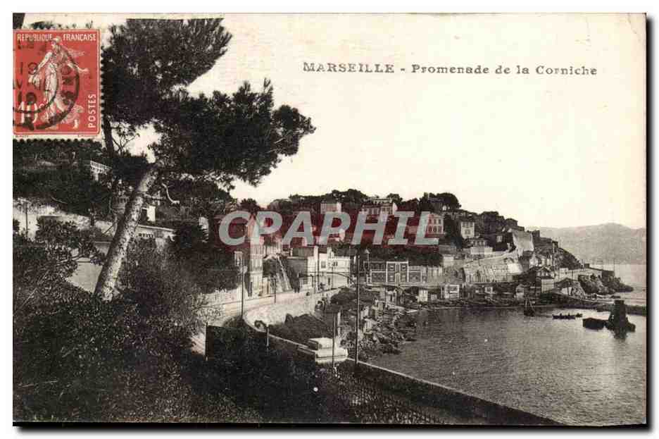 Marseille CPA Promenade de la corniche