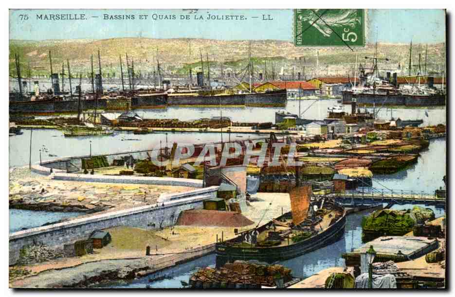 Marseille CPA Bassins et quais de la Joliette
