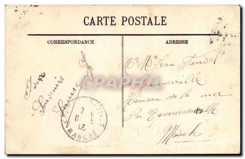 Marseille — Le Phare de la Désirade — Départ d’un Courrier de Chine — LL. — N° 117 — Reverso