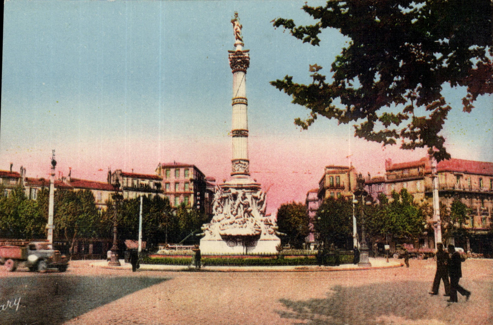 Marseille CPA Place CAstellane et Fontaine Cantini
