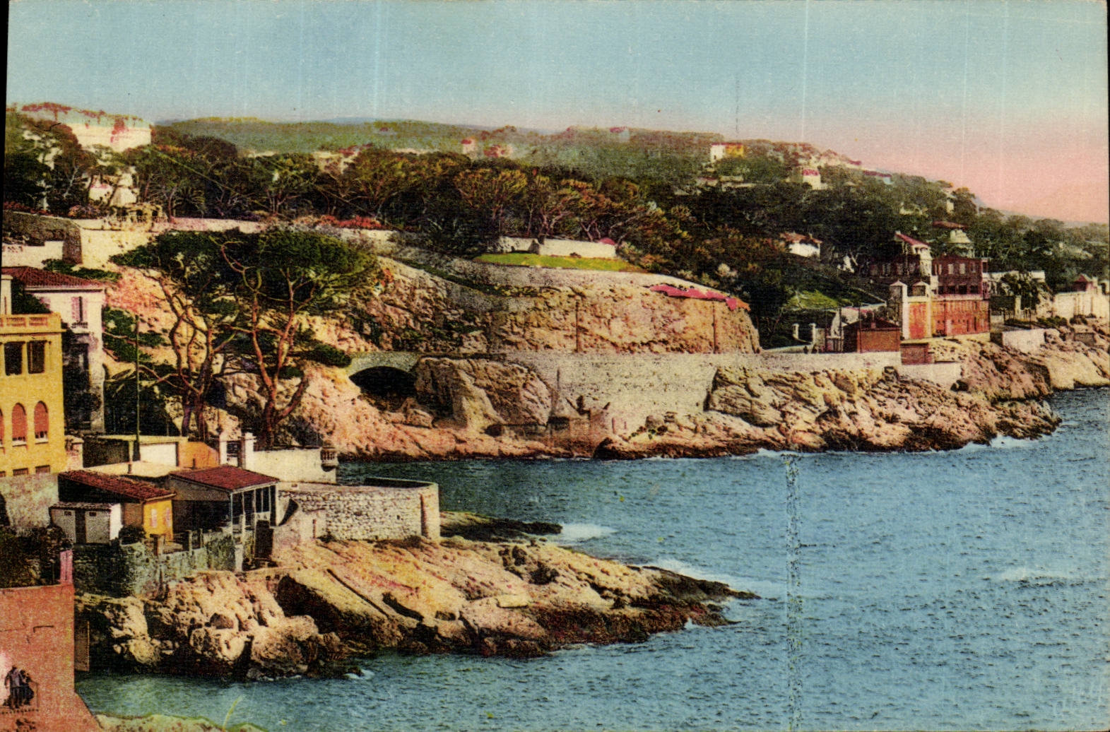 Marseille CPA Promenade de la corniche Anse de Maldorne
