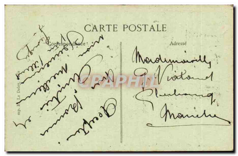 Marseille CPA Fontaine Estrangin — Verso