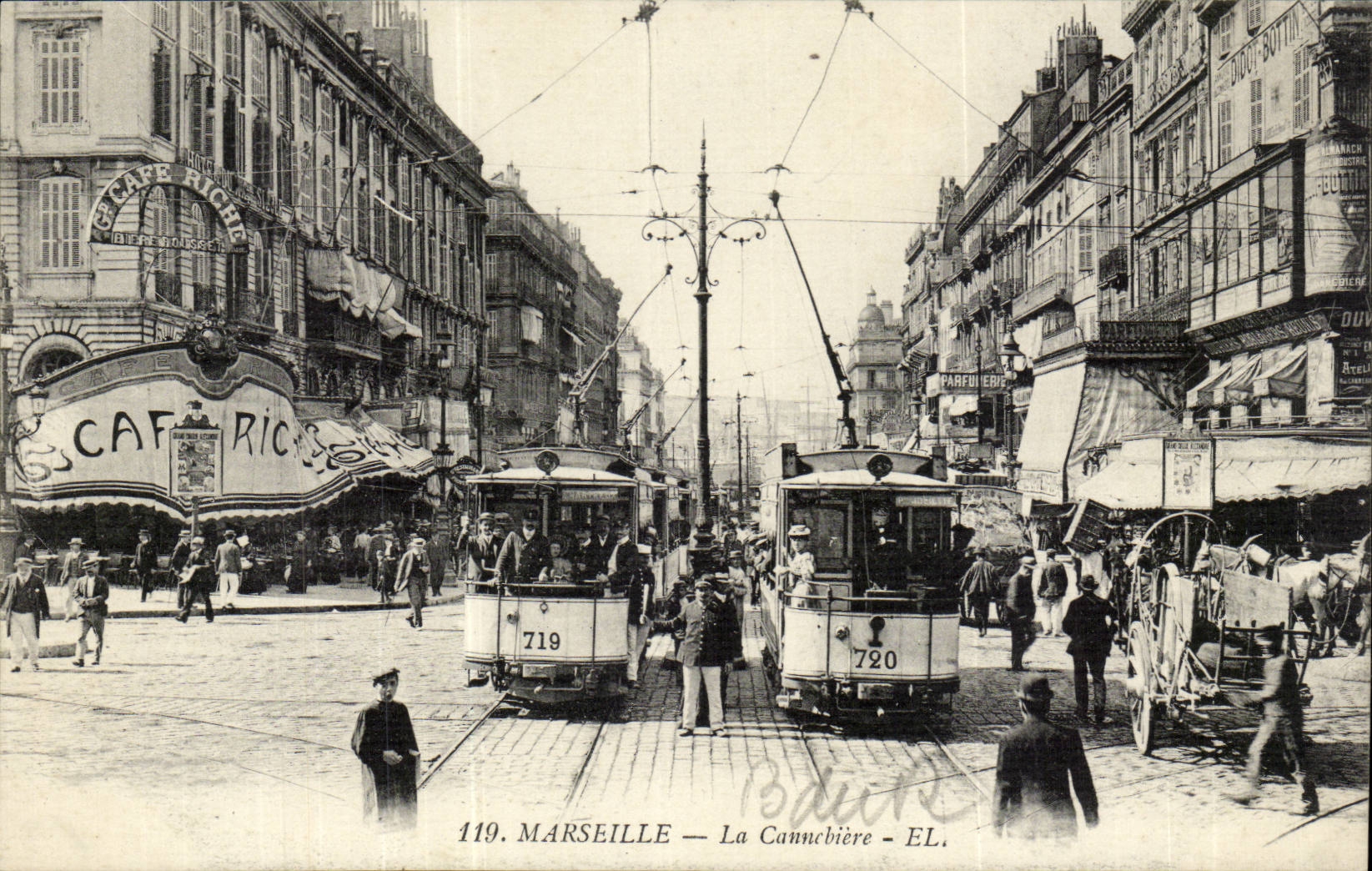 Marseille — La Cannébière — Éditeur EL. n° 119