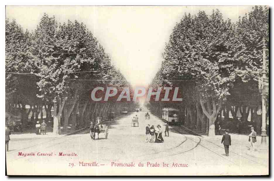 Marseille - Promenade du Prado Ire Avenue - CPA 