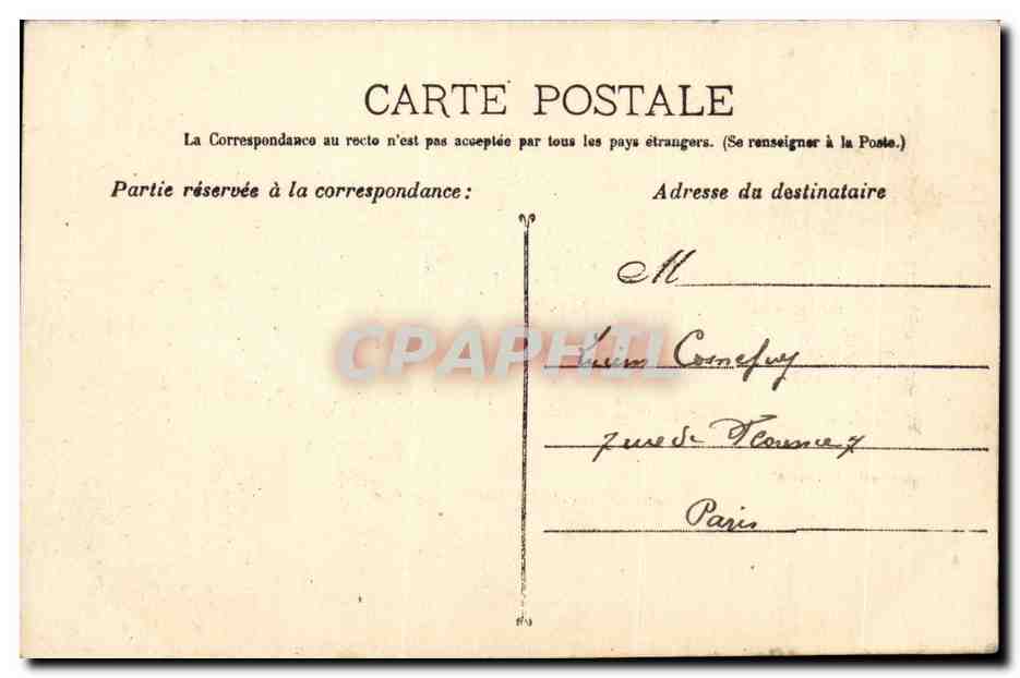 Marseille - Le Chateau d'If - CPA  — Rückseite