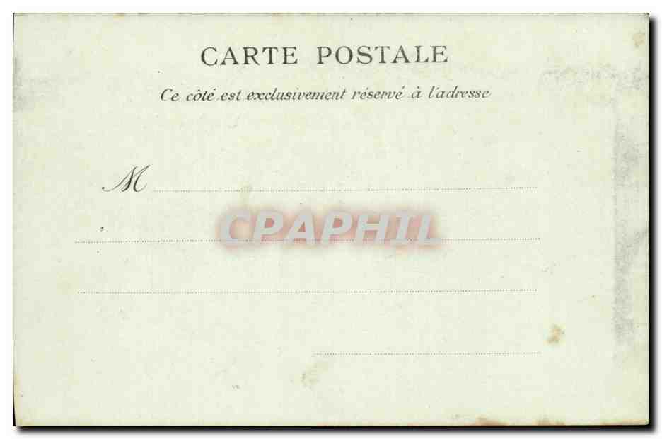 Marseille - La Bourse - CPA  — Verso