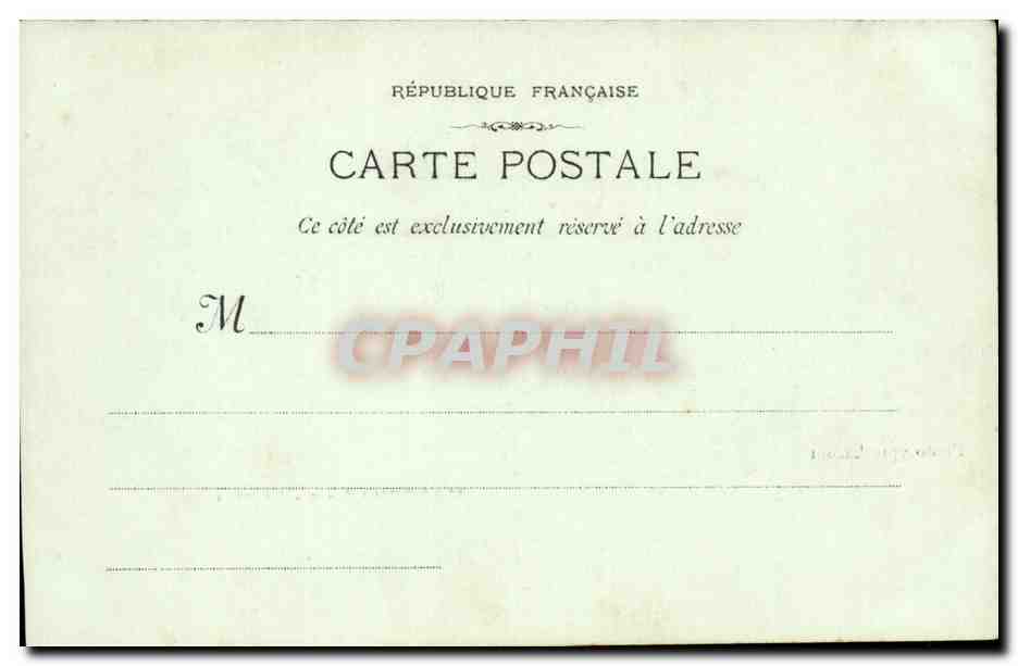 Marseille - La Mairie - CPA  — Verso