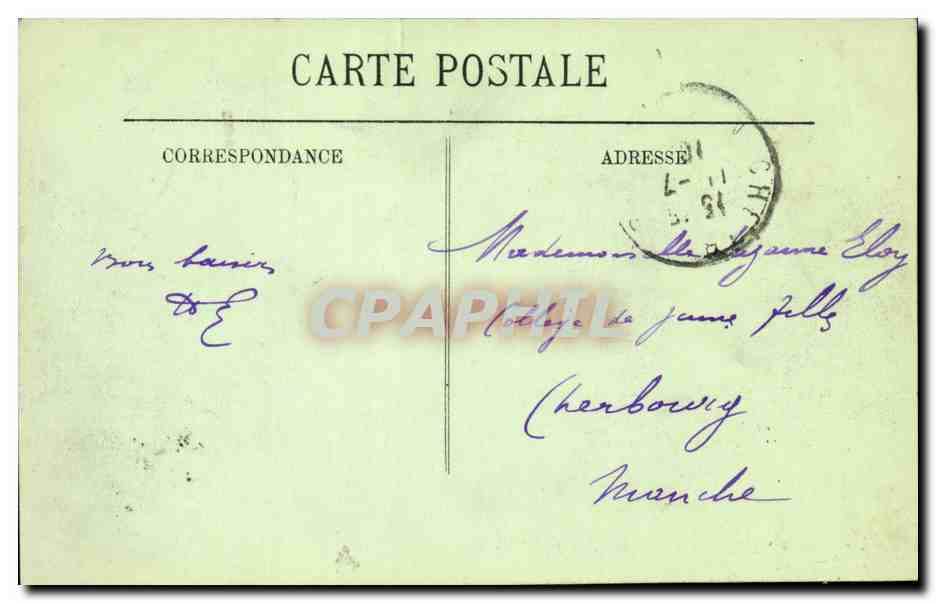 Marseille - Un Coin du Vieux Port - bateau - CPA  — Verso