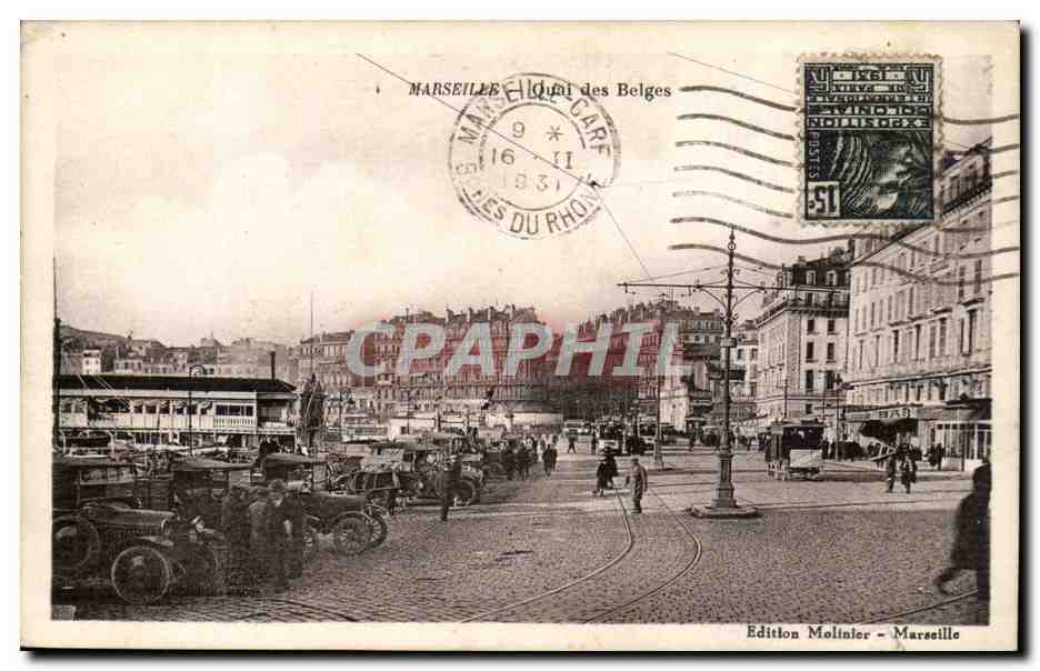 Marsella — Muelle de los Belgas — Edición Molinier