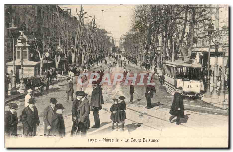 Marsella — El Cours Belsunce — Phototyp E. Lacour