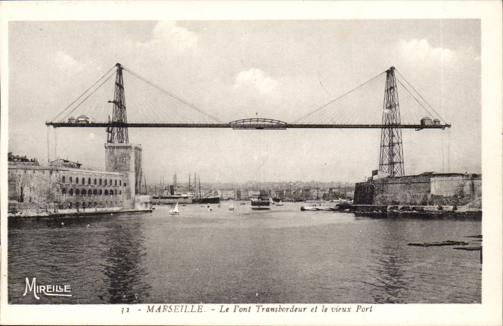 Marseille - Le Pont Transbordeur et le vieux Pont - CPA 