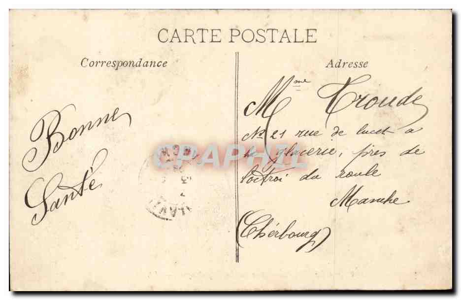 Tarjeta postal moderna Marsella — Rue de la République — Editor EL, n° 138 — Reverso