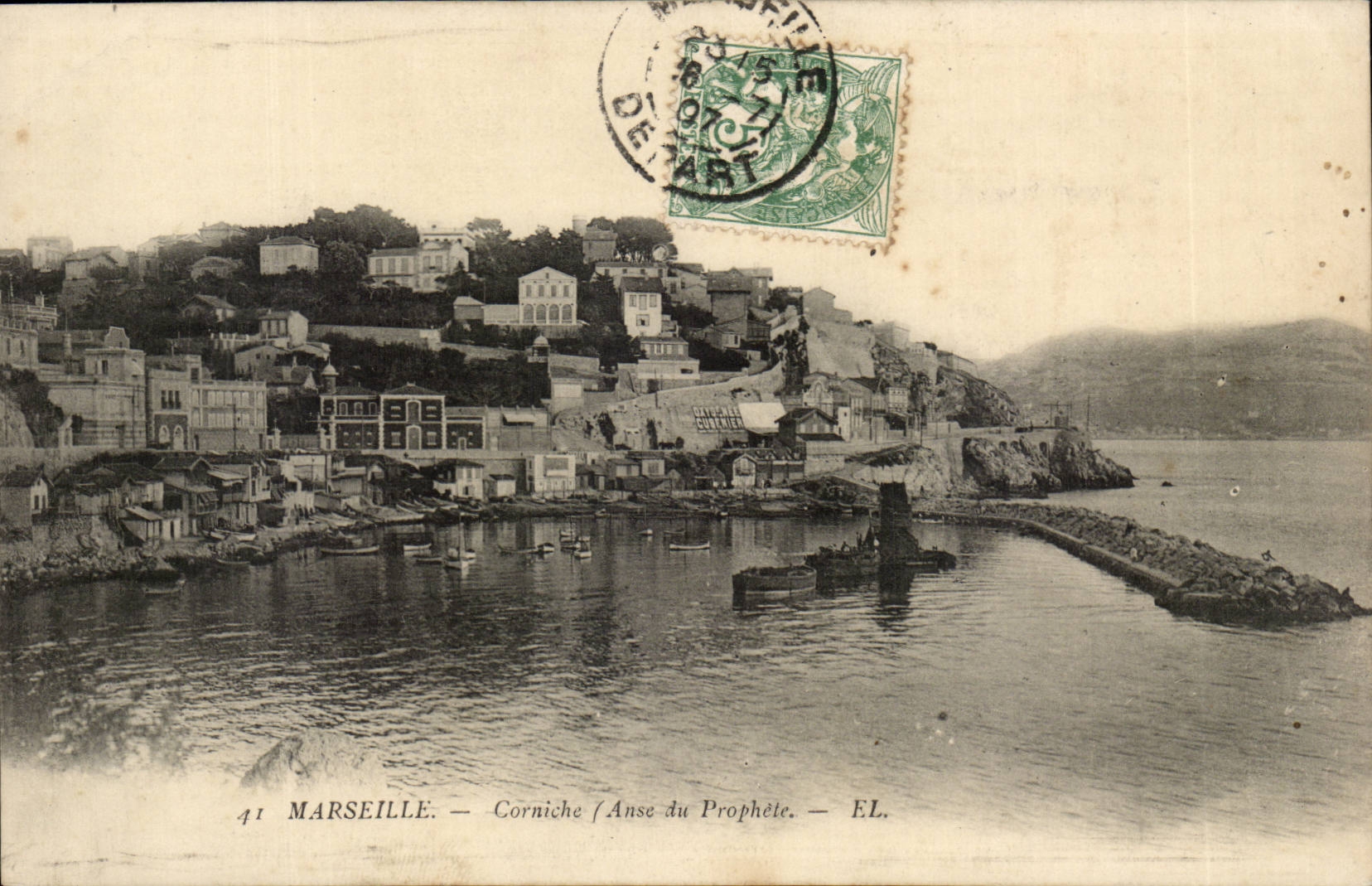 Marseille - Corniche anse du Prophete - CPA 