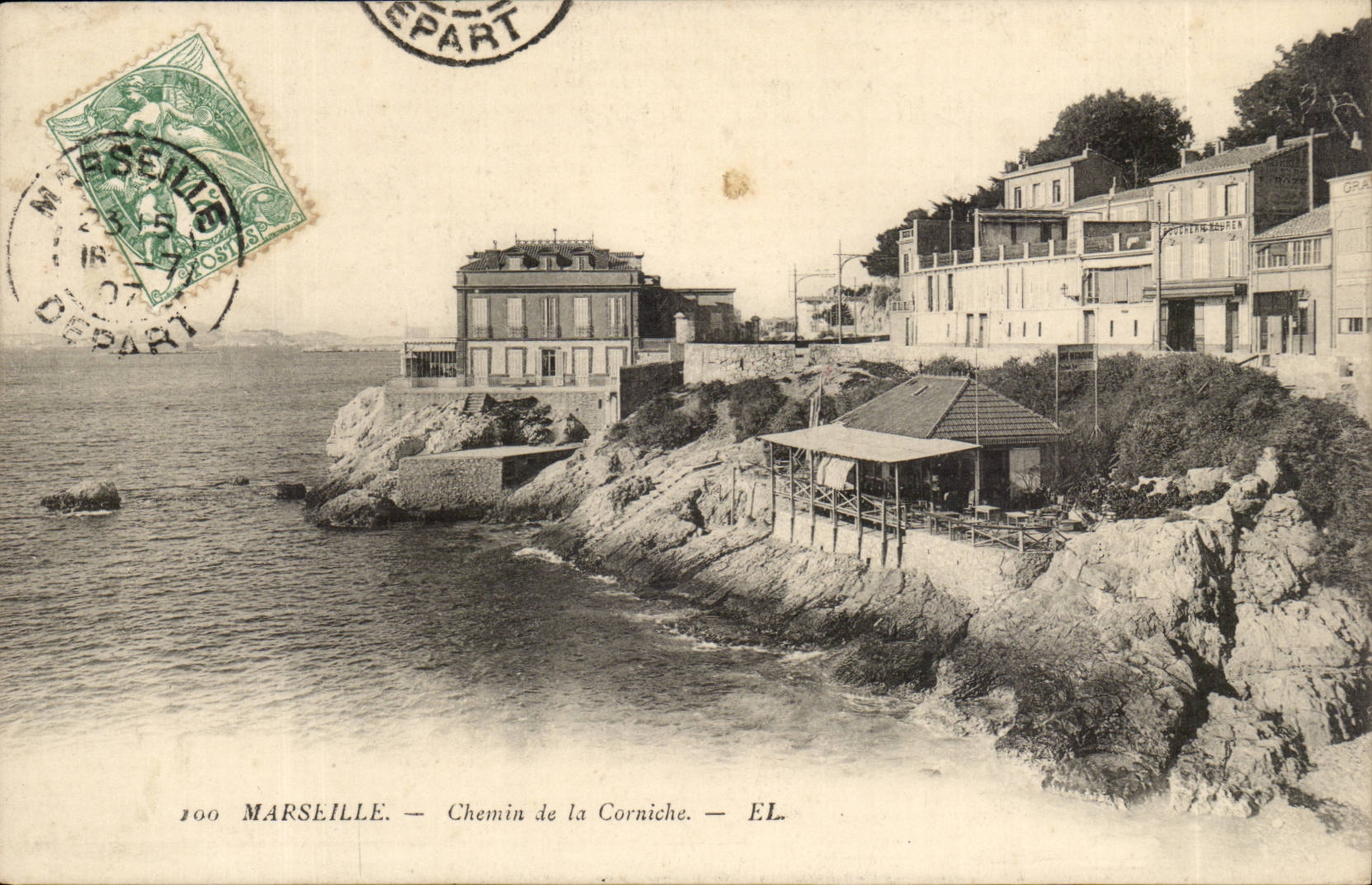 Marseille - Chemin de la Corniche - CPA 