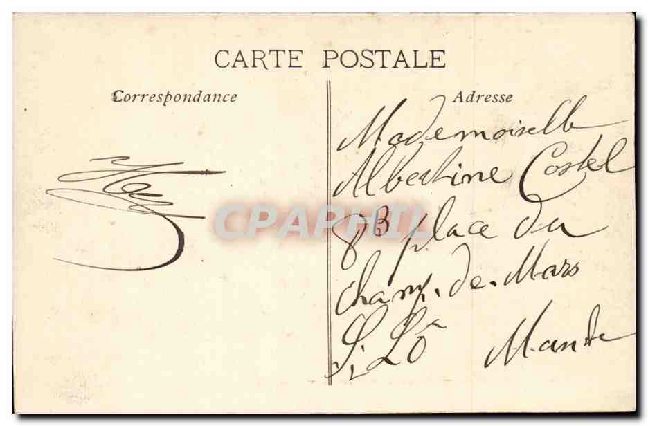 Marseille - Chemin de la Corniche - CPA  — Verso
