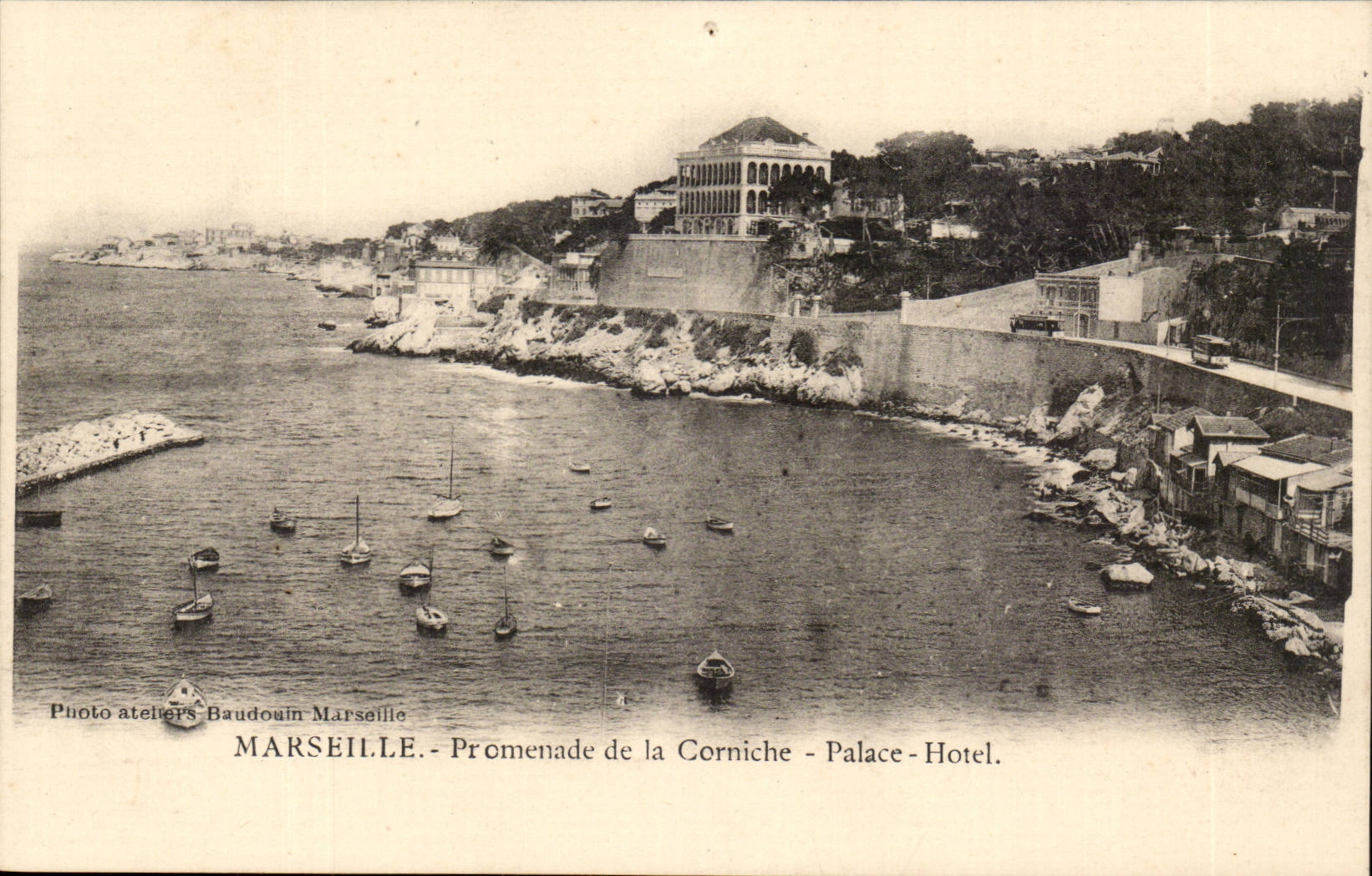 Marseille - Promenade de la Corniche - Palace - Hotel - CPA 