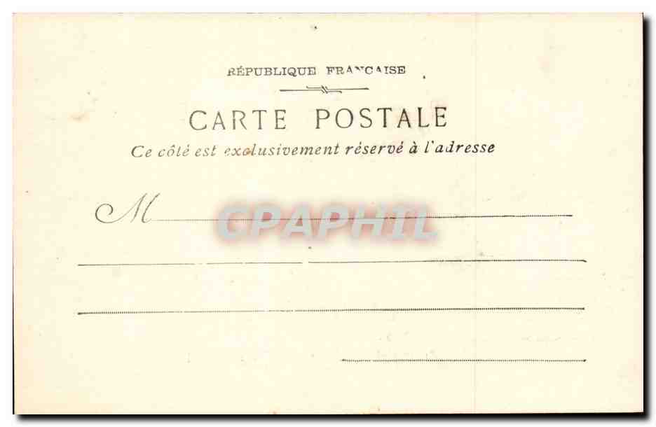 Marseille - Promenade de la Corniche - Palace - Hotel - CPA  — Rückseite