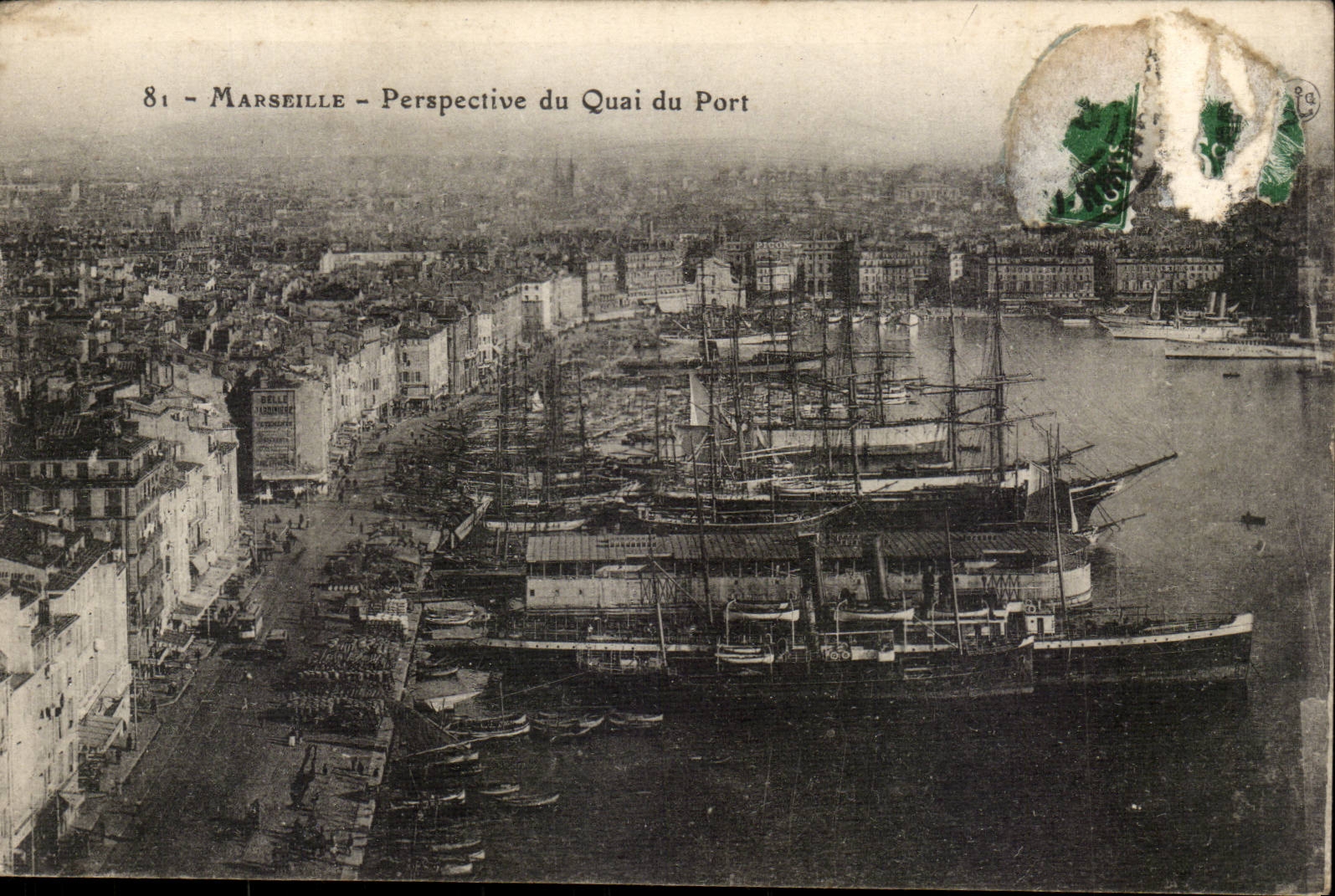 Marseille — Perspective du Quai du Port — éditeur inconnu, n° 81