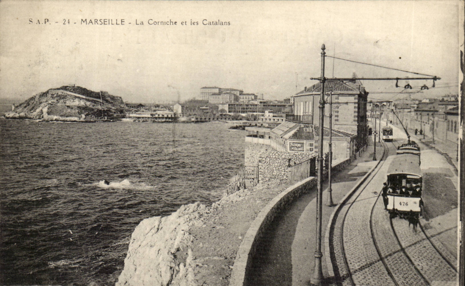 Marseille - La Corniche et les Catalans - CPA 