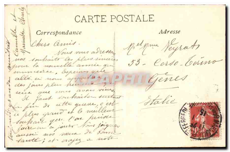 Marseille - Le Fort Saint-Jean - bateau - CPA  — Verso