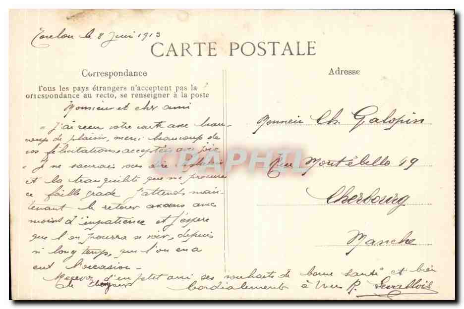 Marsella — El viejo puerto — Vista general — PICON — Reverso