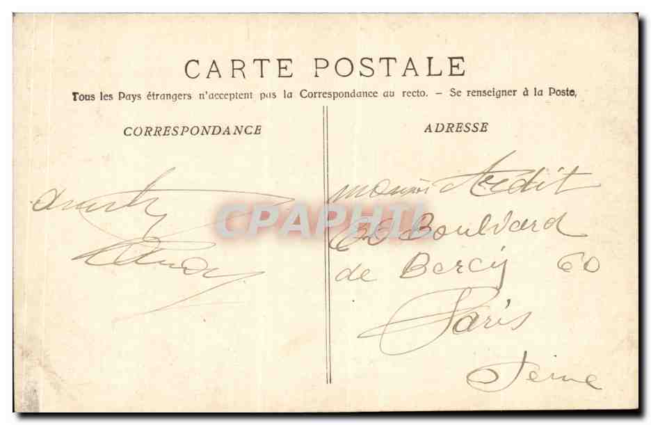 Marseille - La Bourse rt la Cannebiere - tramway - CPA  — Verso