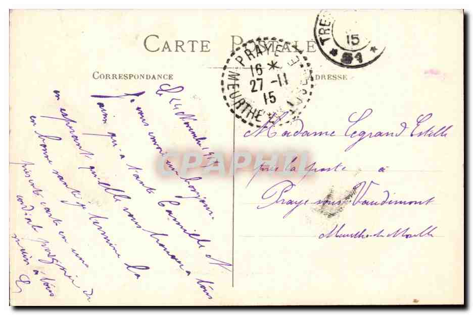 Marseille - L'Armee des Indes - Le Camp au Parc Borely - tente - CPA  — Rückseite