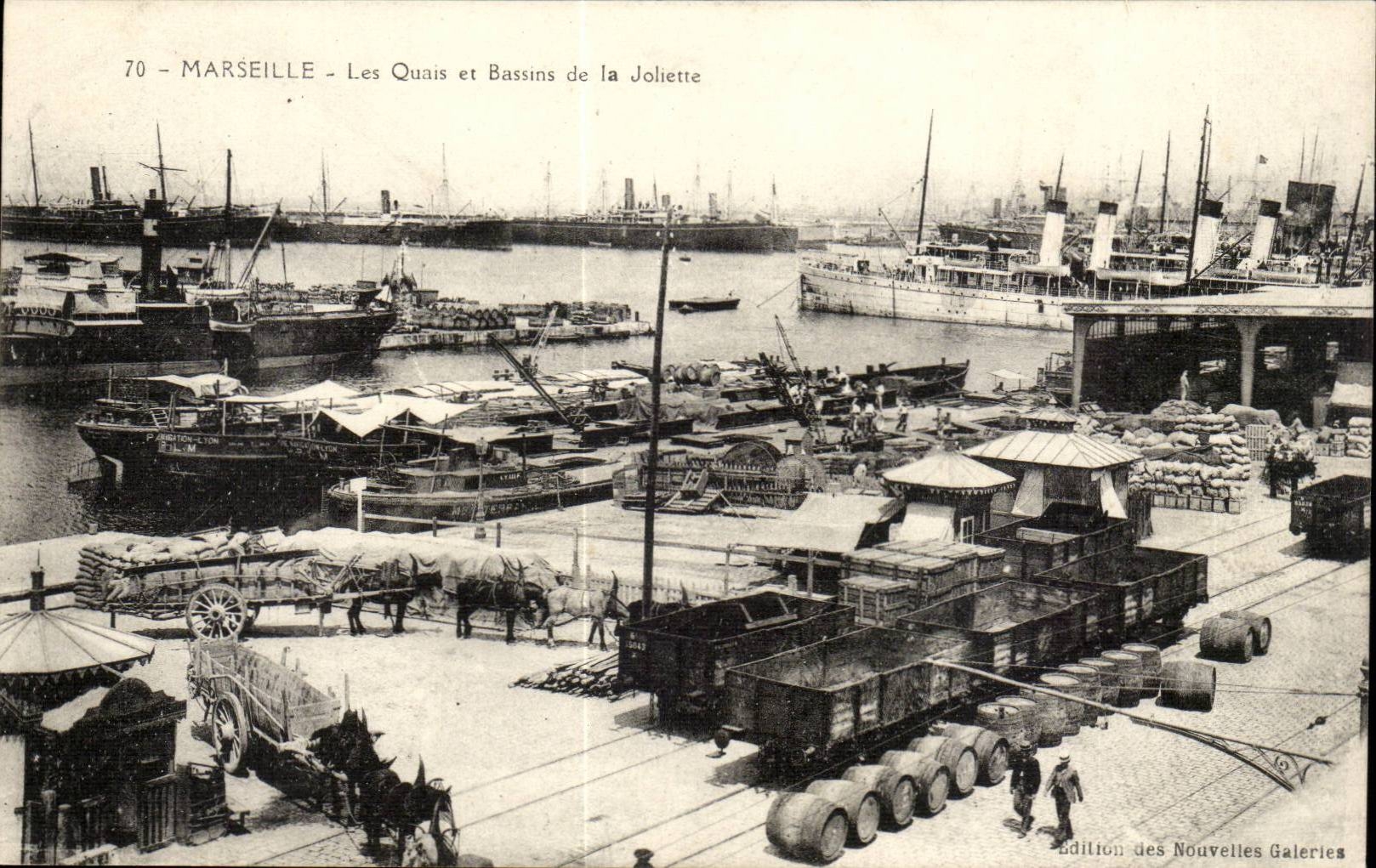 Marseille - Les Quais et Bassins de la Joliette — Édition des Nouvelles Galeries, n°70