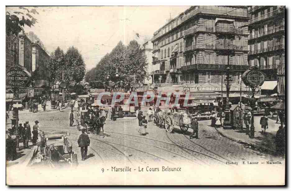 Marseille - Le Cours Belsunce — Photoly E. Lacour — n°9