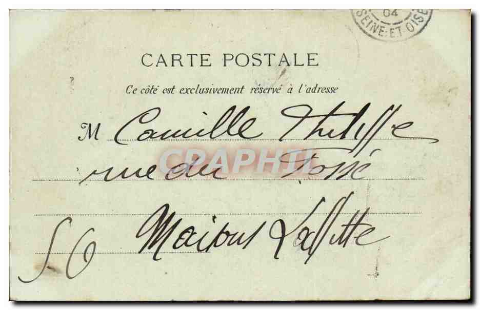 Marseille - La Bourse - CPA  — Verso