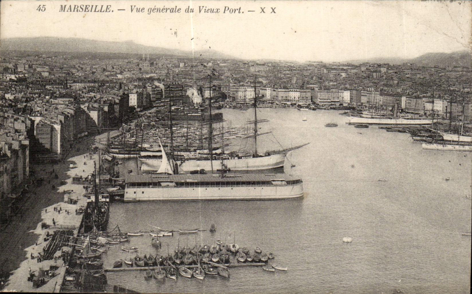 Marsella — Vista general del Puerto Viejo — editor desconocido, n° 45