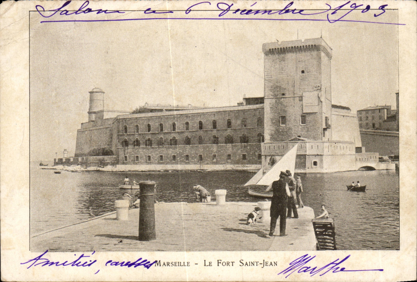 Marseille - Le Fort St Jean - CPA 